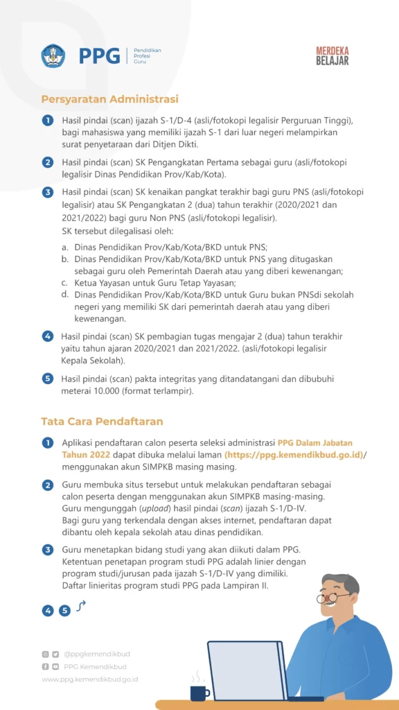 Pendaftaran Pendidikan Profesi Guru (PPG) Dalam Jabatan 2022 Mulai 10 ...